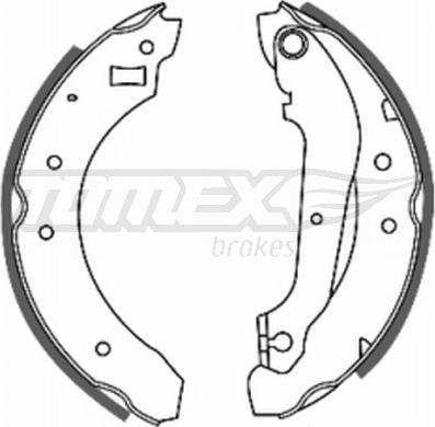 TOMEX brakes TX 20-21 - Brake Shoe Set autospares.lv