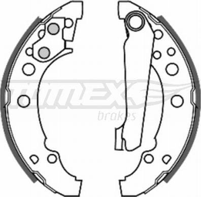TOMEX brakes TX 20-23 - Brake Shoe Set autospares.lv