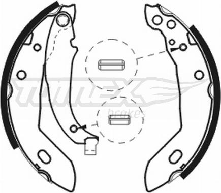 TOMEX brakes TX 20-74 - Brake Shoe Set autospares.lv