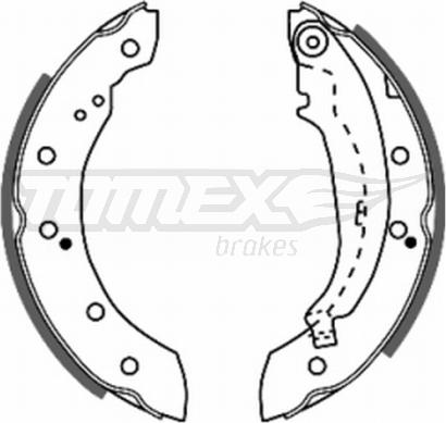 TOMEX brakes TX 20-72 - Brake Shoe Set autospares.lv