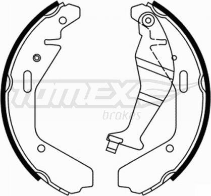 TOMEX brakes TX 21-94 - Brake Shoe Set autospares.lv