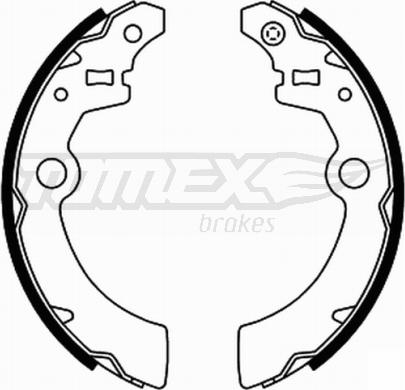 TOMEX brakes TX 21-91 - Brake Shoe Set autospares.lv