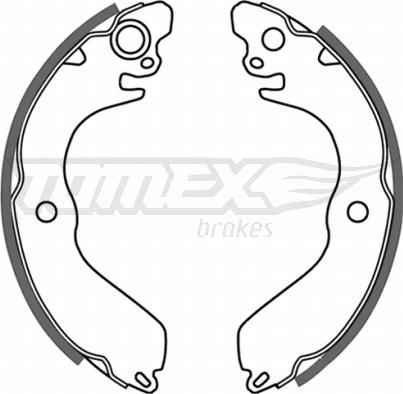 TOMEX brakes TX 21-43 - Brake Shoe Set autospares.lv