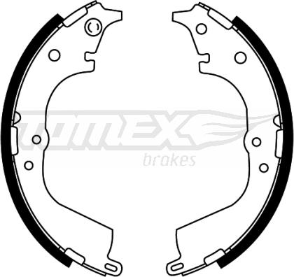 TOMEX brakes TX 21-55 - Brake Shoe Set autospares.lv