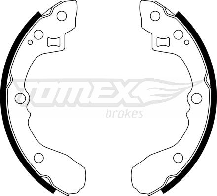 TOMEX brakes TX 21-63 - Brake Shoe Set autospares.lv