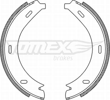 TOMEX brakes TX 21-19 - Brake Shoe Set autospares.lv