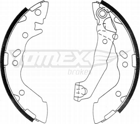 TOMEX brakes TX 21-14 - Brake Shoe Set autospares.lv