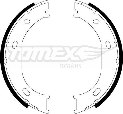 TOMEX brakes TX 21-17 - Brake Shoe Set autospares.lv