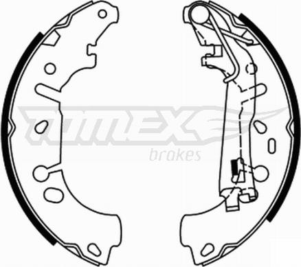 TOMEX brakes TX 21-85 - Brake Shoe Set autospares.lv