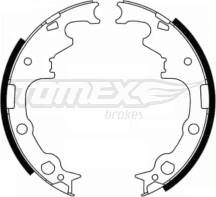 TOMEX brakes TX 21-80 - Brake Shoe Set autospares.lv