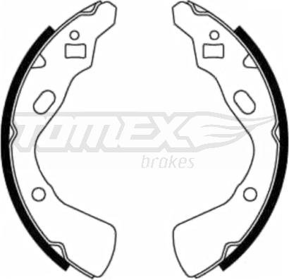 TOMEX brakes TX 21-83 - Brake Shoe Set autospares.lv