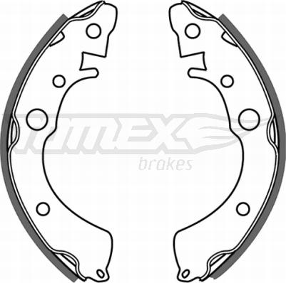 TOMEX brakes TX 21-35 - Brake Shoe Set autospares.lv