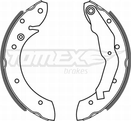 TOMEX brakes TX 21-33 - Brake Shoe Set autospares.lv