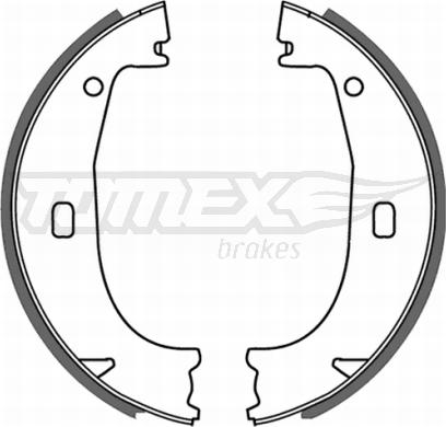 TOMEX brakes TX 21-23 - Brake Shoe Set autospares.lv