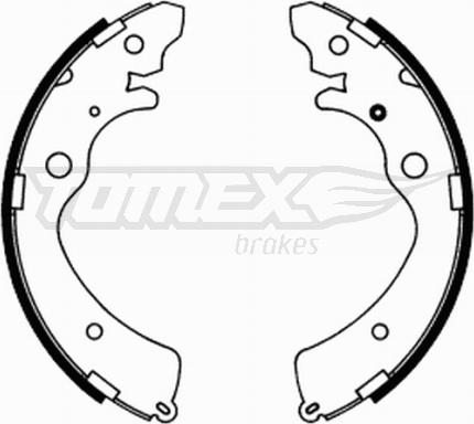 TOMEX brakes TX 21-74 - Brake Shoe Set autospares.lv