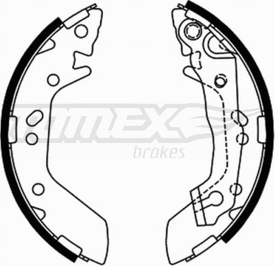 TOMEX brakes TX 21-70 - Brake Shoe Set autospares.lv