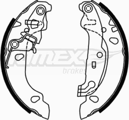 TOMEX brakes TX 21-71 - Brake Shoe Set autospares.lv