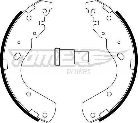 TOMEX brakes TX 23-44 - Brake Shoe Set autospares.lv