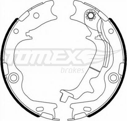 TOMEX brakes TX 23-12 - Brake Shoe Set autospares.lv