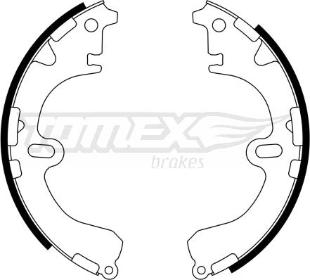 TOMEX brakes TX 23-34 - Brake Shoe Set autospares.lv