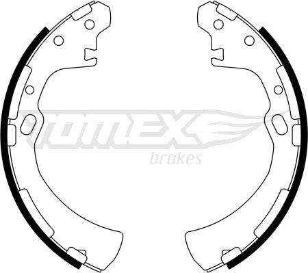 TOMEX brakes TX 23-31 - Brake Shoe Set autospares.lv