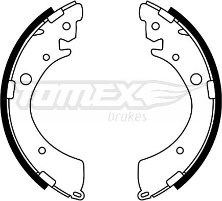 TOMEX brakes TX 22-40 - Brake Shoe Set autospares.lv