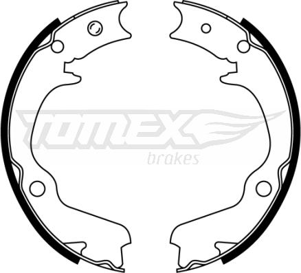 TOMEX brakes TX 22-41 - Brake Shoe Set autospares.lv