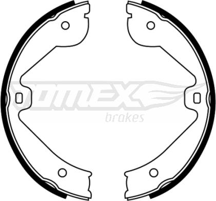 TOMEX brakes TX 22-67 - Brake Shoe Set autospares.lv