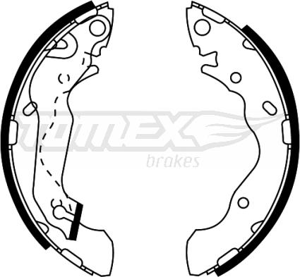 TOMEX brakes TX 22-05 - Brake Shoe Set autospares.lv