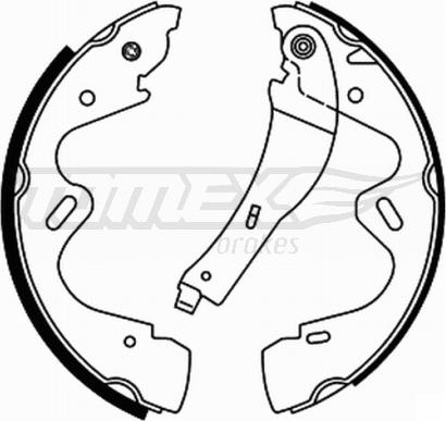 TOMEX brakes TX 22-01 - Brake Shoe Set autospares.lv