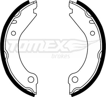 TOMEX brakes TX 22-08 - Brake Shoe Set autospares.lv