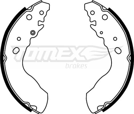 TOMEX brakes TX 22-03 - Brake Shoe Set autospares.lv