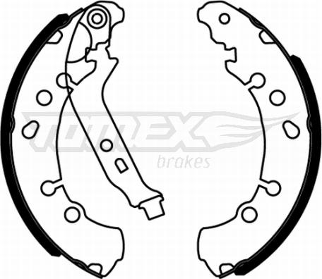 TOMEX brakes TX 22-17 - Brake Shoe Set autospares.lv