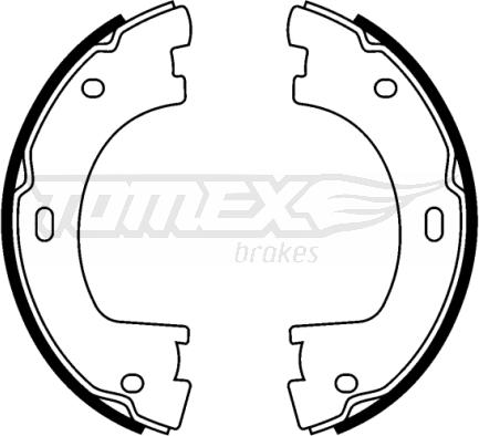 TOMEX brakes TX 22-83 - Brake Shoe Set autospares.lv