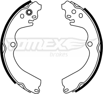 TOMEX brakes TX 22-32 - Brake Shoe Set autospares.lv