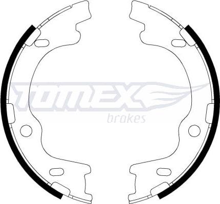 TOMEX brakes TX 22-20 - Brake Shoe Set autospares.lv