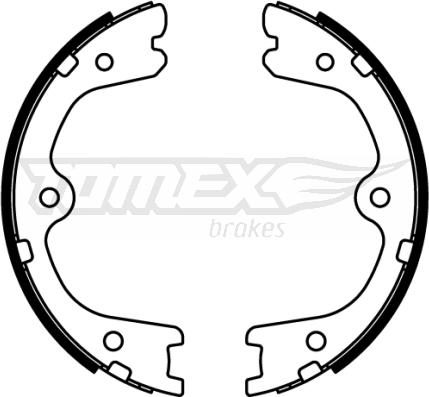 TOMEX brakes TX 22-23 - Brake Shoe Set autospares.lv