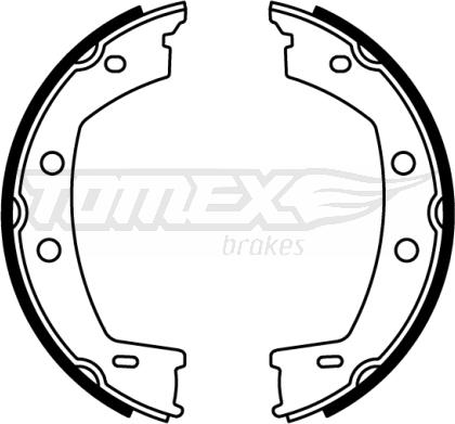 TOMEX brakes TX 22-79 - Brake Shoe Set autospares.lv