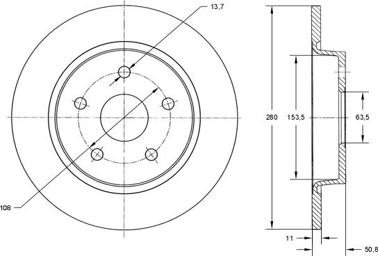 TOMEX brakes TX 73-01 - Brake Disc autospares.lv