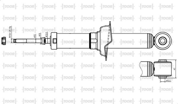 TOOR SG59400 - Shock Absorber autospares.lv