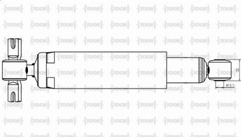 TOOR SG54630 - Shock Absorber autospares.lv