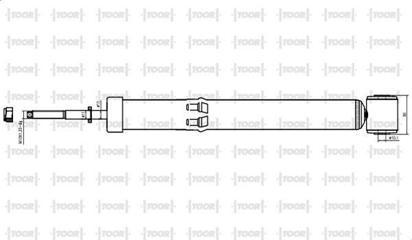 TOOR SG54160 - Shock Absorber autospares.lv