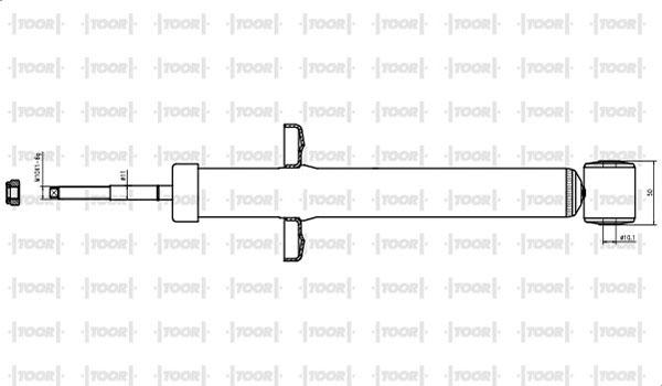 TOOR SG54170 - Shock Absorber autospares.lv