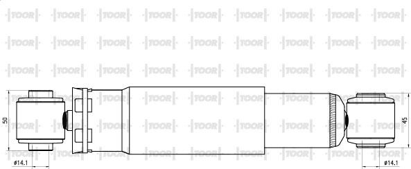 TOOR SG54310 - Shock Absorber autospares.lv