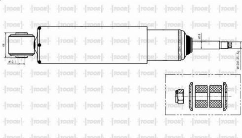 TOOR SG55000 - Shock Absorber autospares.lv