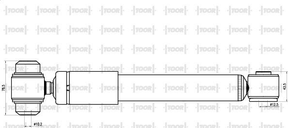 TOOR SG50530 - Shock Absorber autospares.lv