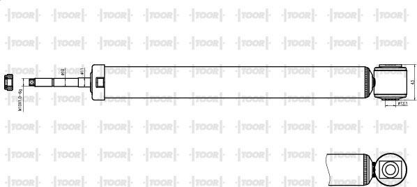 TOOR SG50630 - Shock Absorber autospares.lv