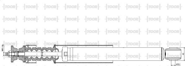 TOOR SG50820 - Shock Absorber autospares.lv