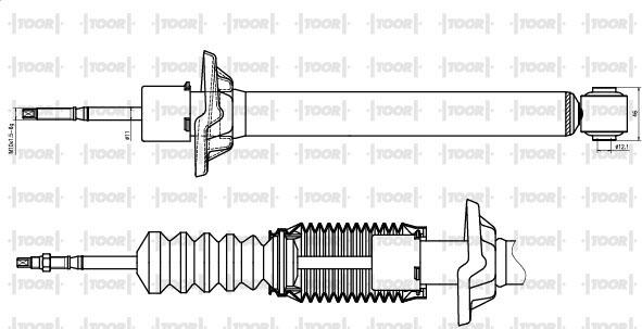 TOOR SG50720 - Shock Absorber autospares.lv