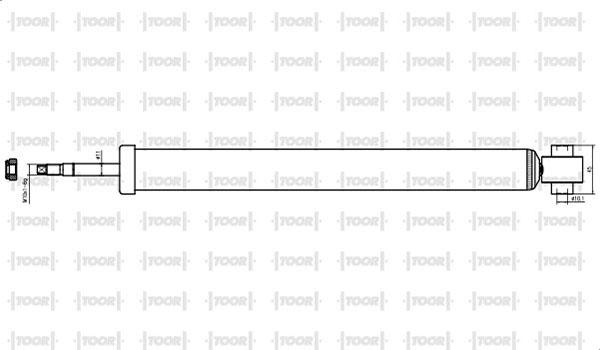 TOOR SG51090 - Shock Absorber autospares.lv